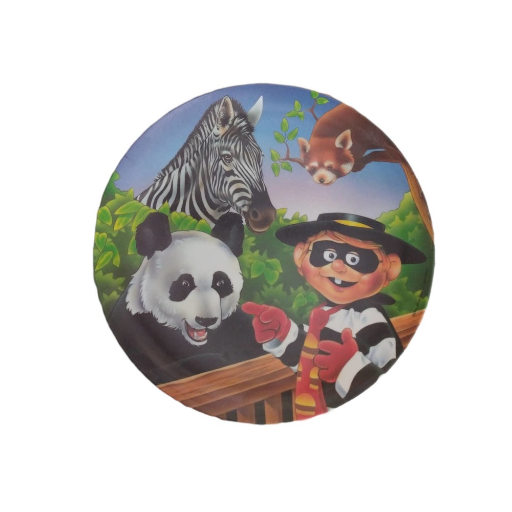 Vintage McDonald's Hamburglar at the zoo plate